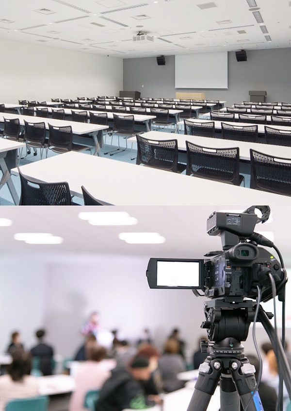 イメージ:会議室からオンライン配信