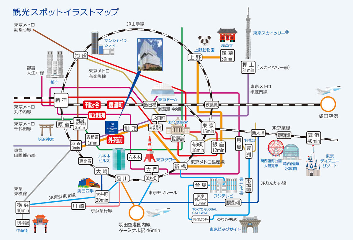 画像:観光スポットマップ
